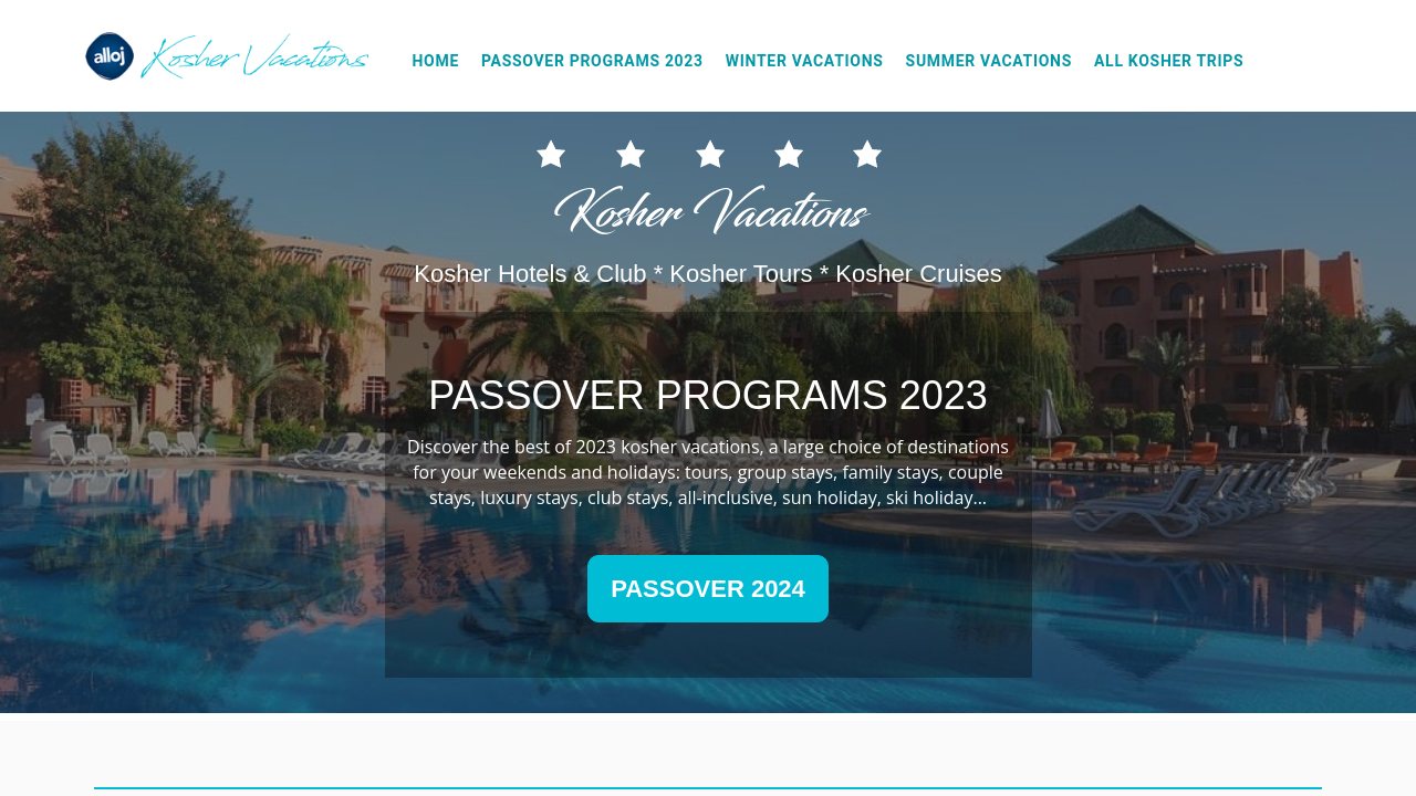 Kosher vacations, find all the trips for kosher cruises and resorts hôtels